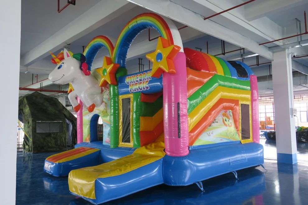 Commercial Grade Inflatable Jumping Castle Bounce House Inflatable Bouncy Castle with Slide for Kids Amusement Park