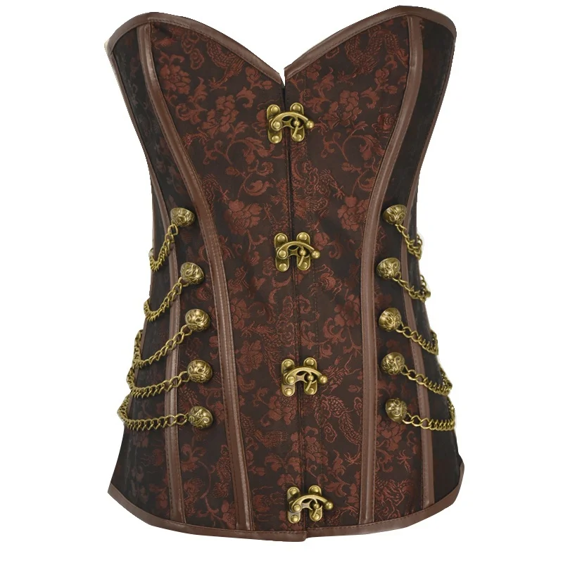 Corsage Steampunk Corset Sexy Corsets and Bustiers Slim Gothic Women Corselet Corset Steel Bone Plus Size Bustiers S-6XL