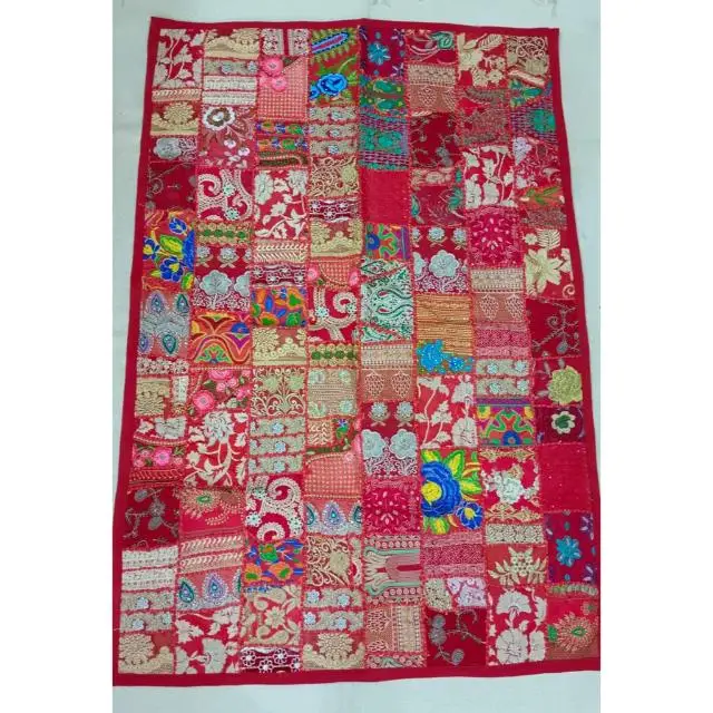 Traditional Home Decor Tapestry Embroidered Wall Hanging  Premium Quality Handmade Bohemian Art Work Wall Hanging Huge Size