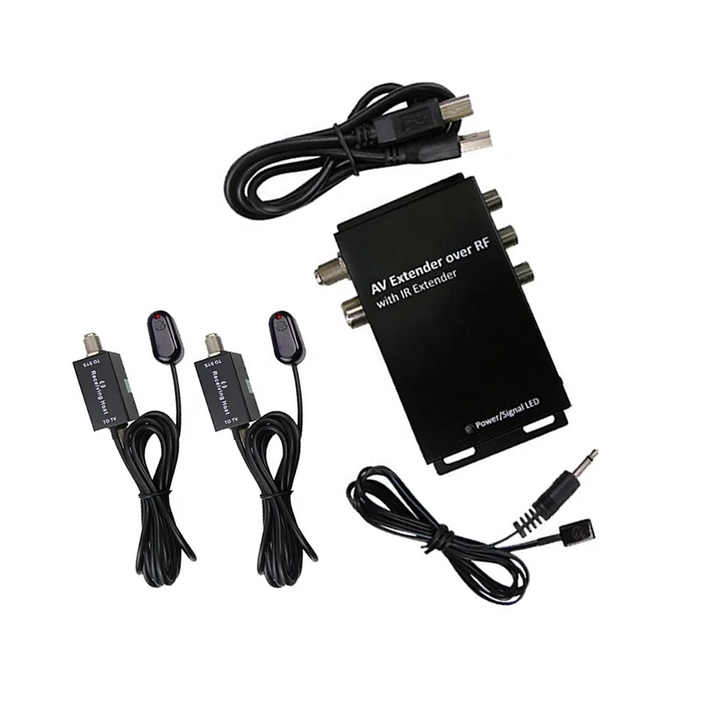 RF201 TV Modulator Adjustable Support PAL NTSC AV to RF Converter for Set Top Boxes