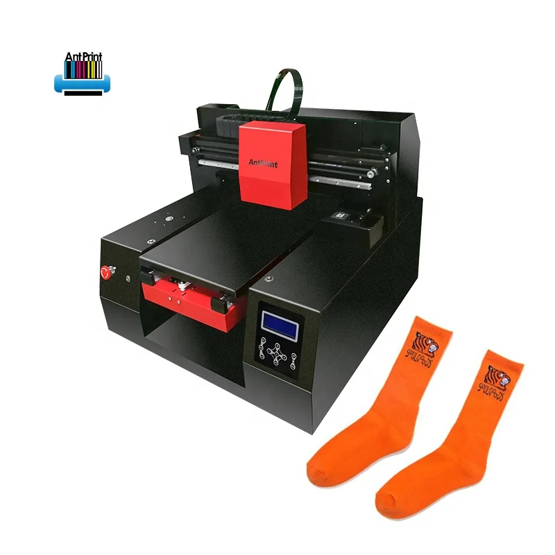 Best Quality A3 size socks Printing Machine 12 color used digital textile printer textile ink CMYKW