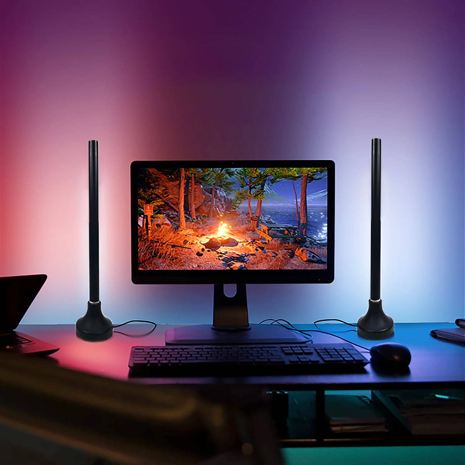 APP control Ambiance Smart Floor Light LED 360 or 180 Degrees with shield Table RGB lamp Dynamic modes Decoration RGB Atmosphere