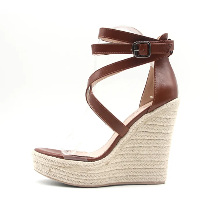 
2020 new arrival wedge lady sandals bundle malaysia women shoes women thick sole girl summer shoes high heel platform wedge 