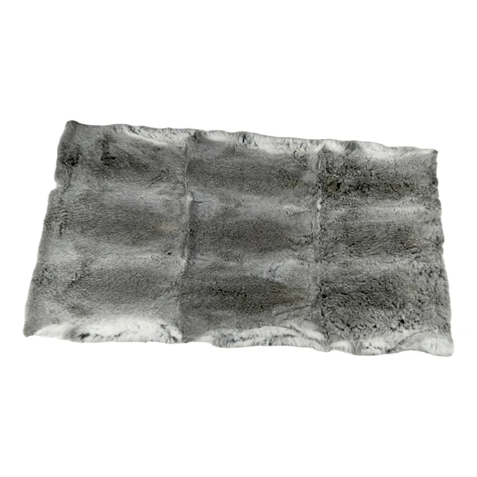 Factory A grade good quality soft fur Genuine chinese white rabbit fur throw rabbit fur plate