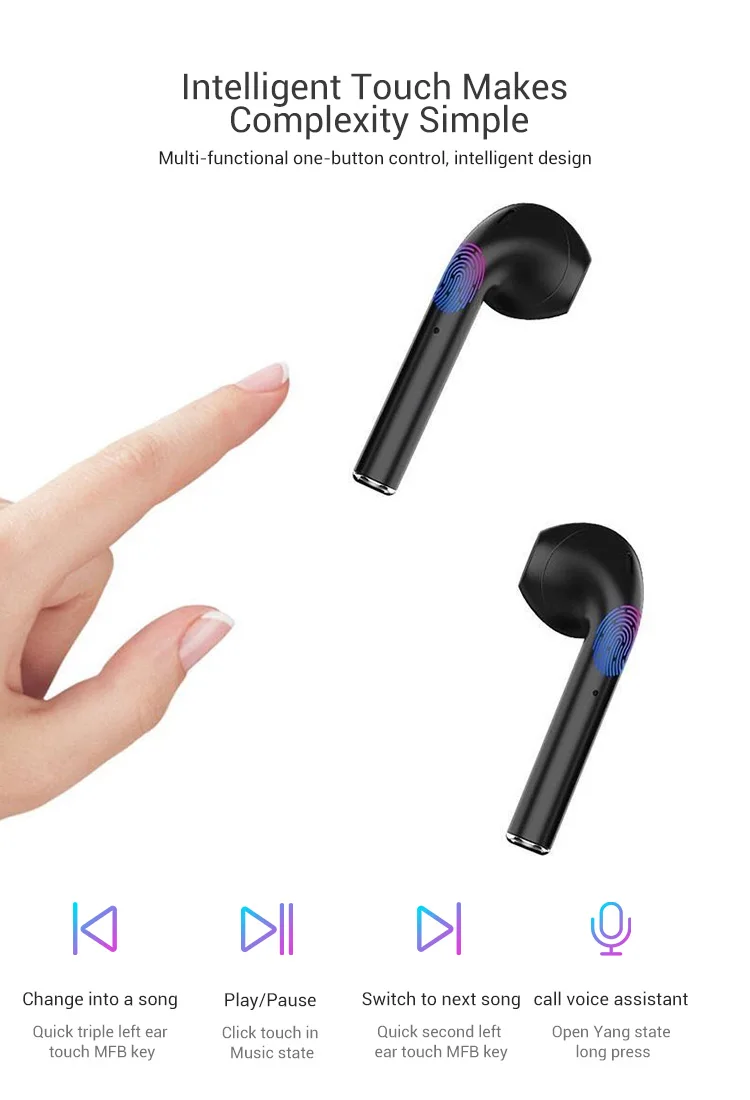  Лидер продаж на Amazon наушники-вкладыши 5 0 всплывающие наушники с автоматическим сопряжением беспроводные