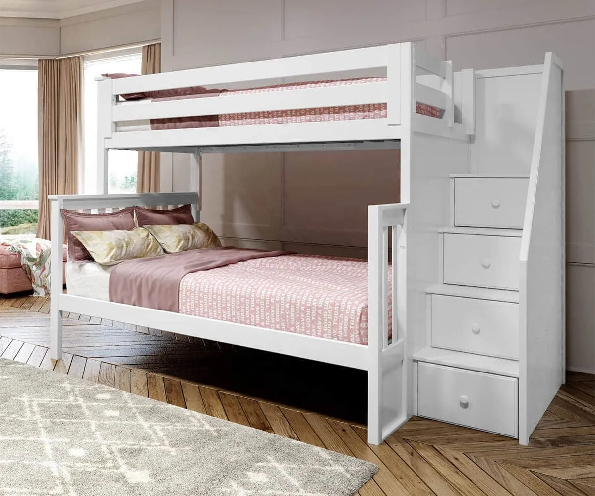 Children Bedroom Furniture Sets Multifunction Baby Modern Style Solid Wooden Bunk Bed for Kids