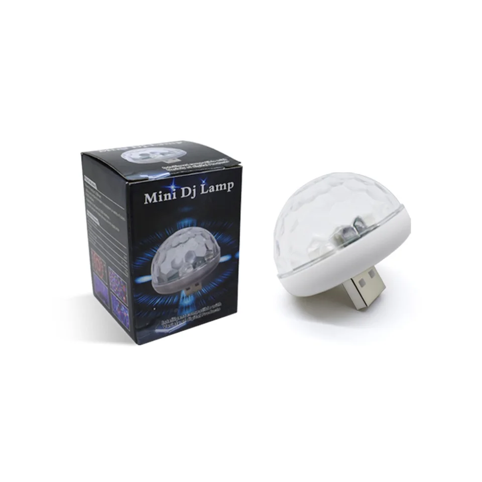 Good Car LED Lamp Mini Atmosphere Light Auto Interior USB Club Disco Magic Stage Effect Lights for android mobile phone, pc, car