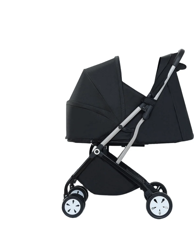 China Factory Manufacturer Luxury Foldable Portable Baby Carriage, High landscape 3 In 1 Baby Stroller Pram Trolley For Babies