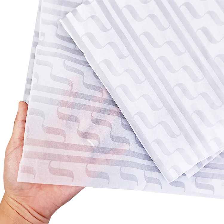 Customize wholesale tissue silk wrapping paper with logo for clothes handmade tissue paper