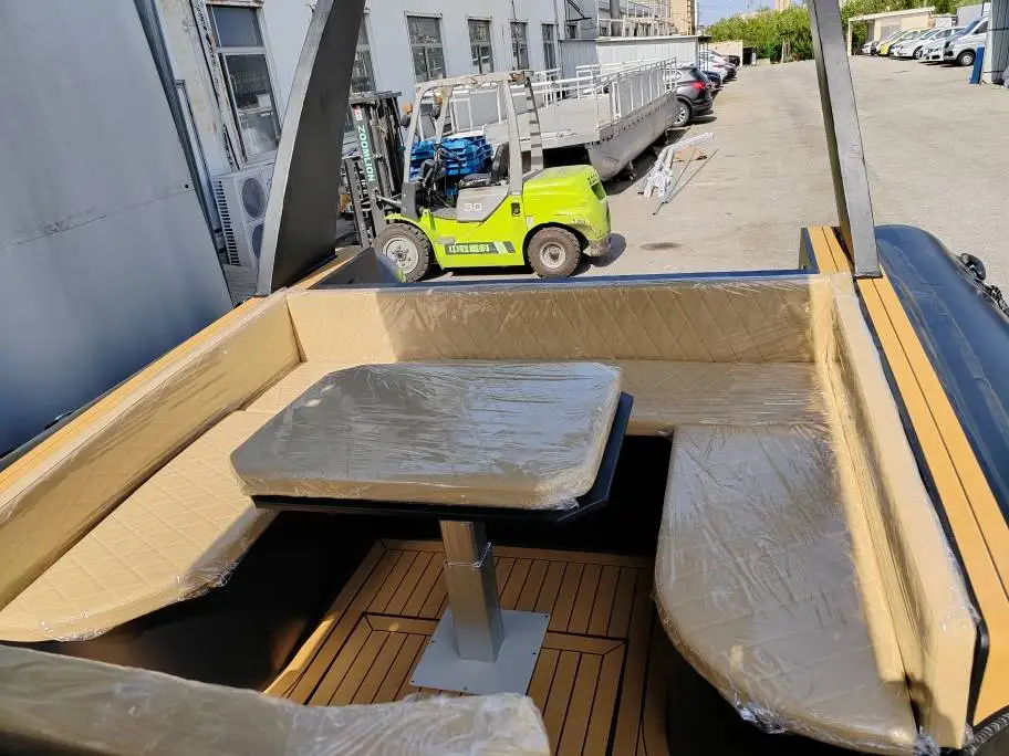 CE Certified Luxury 28ft RIB860 High Quality Aluminum Hull Hypalon inflatable RIB Boat With Big Console