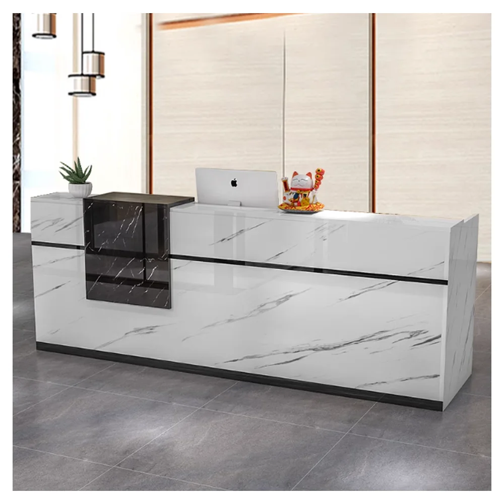 Prima factory customized Hotel Lobby Reception Desk Modern Office Reception Desk Reception Desk For Office