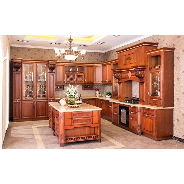 Modern design aisen custom best sale apartment solid wood kitchen furniture cabinet