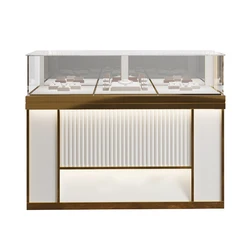 Custom LOGO Jewelry Cabinet Luxury Shop Ring Bracelet Watch Bangle Display Showcase Jewelry Store Counter