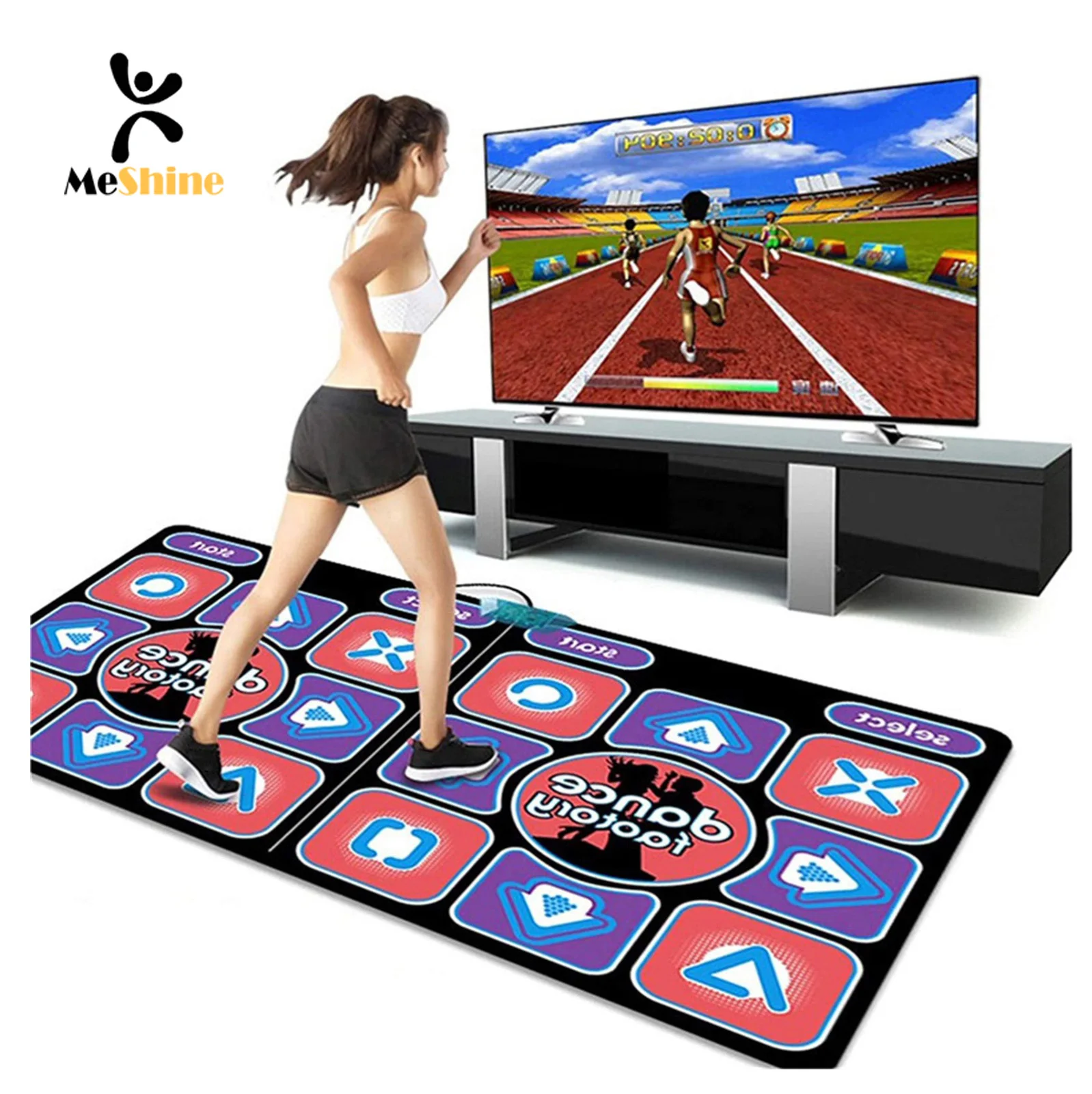 TV Computer Wireless Dance Mat Game for Adult Kids Boys Girls Dance Floor Portable Musical Blanket Pad