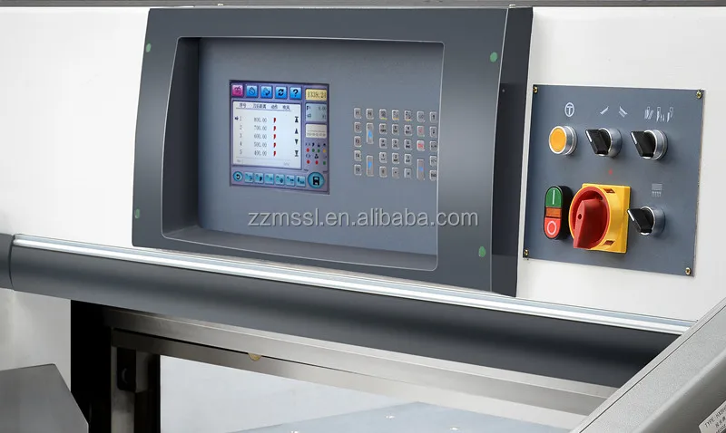 7.8 colorful screen Hydraulic computer control paper cutter / paper guillotine / paper cutting machine