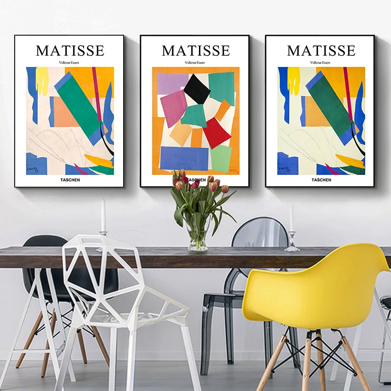 Henri Matisse Taschen Vogue Posters and Prints Wall Art Canvas Painting Guitar Girl Portrait Pictures for Living Room Decor