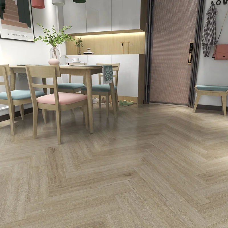 Flooring factory direct sales high-end laminate herringbone floor star hotel scene