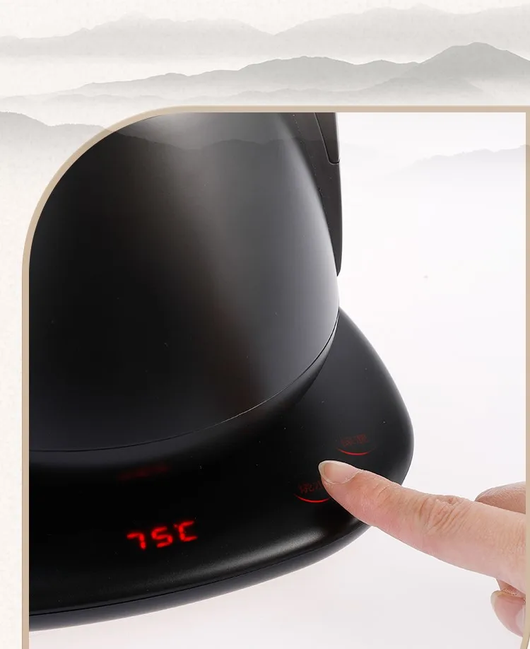 Черный белый из нержавеющей стали Электрический чайник мини электрический портативный