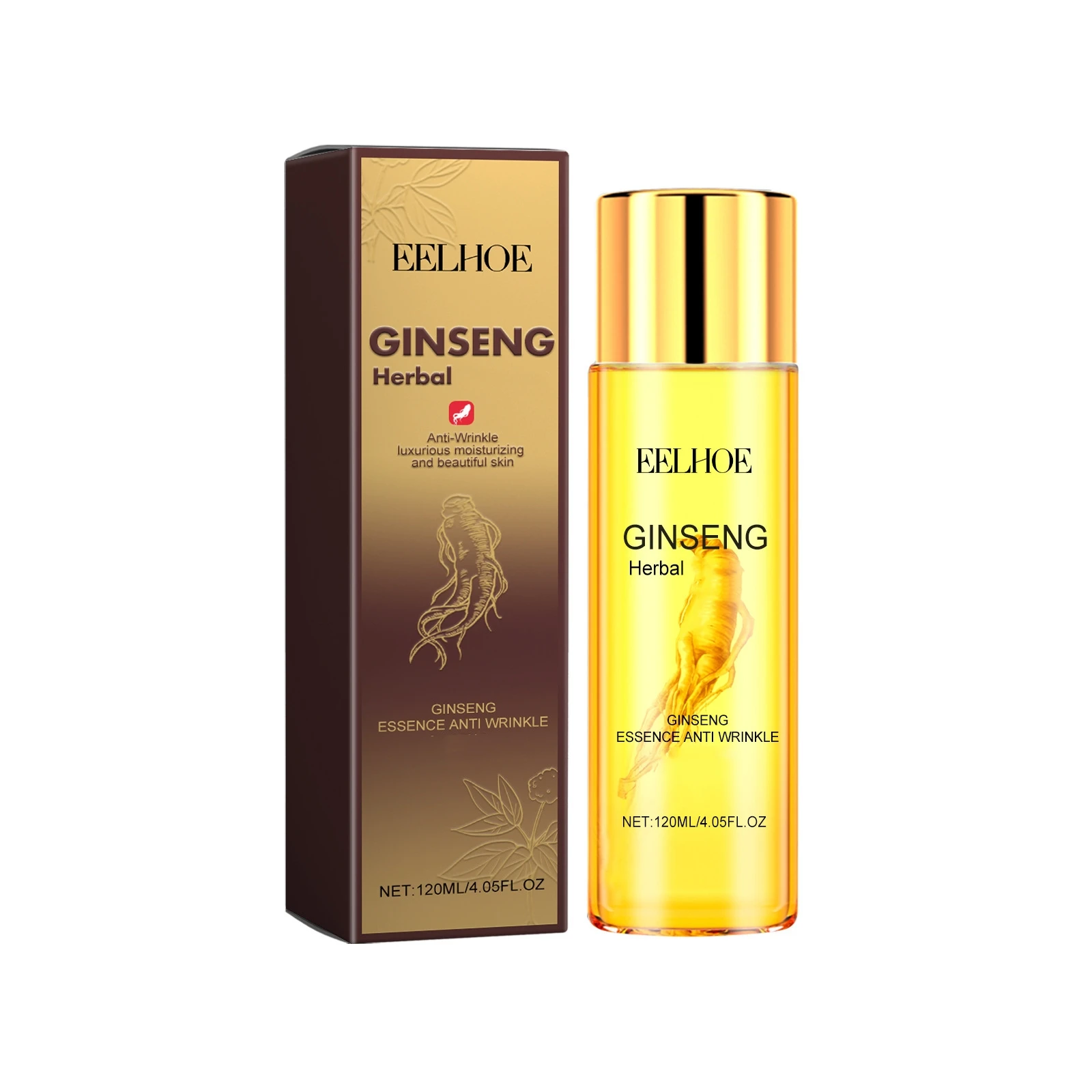 EELHOE Facial Skin Care Anti-wrinkle Moisturizing Repairing Herbal Peptide Tighten Ginseng Essential Serum