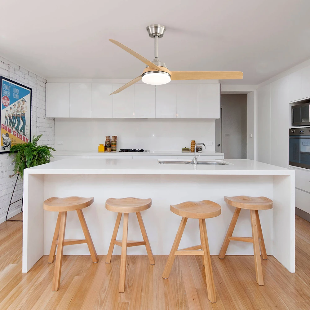 KBS Modern Smart Ceiling Fan 2024 Large Industrial Ceiling Fan For Warehouse Ventilation Ceiling Fan light