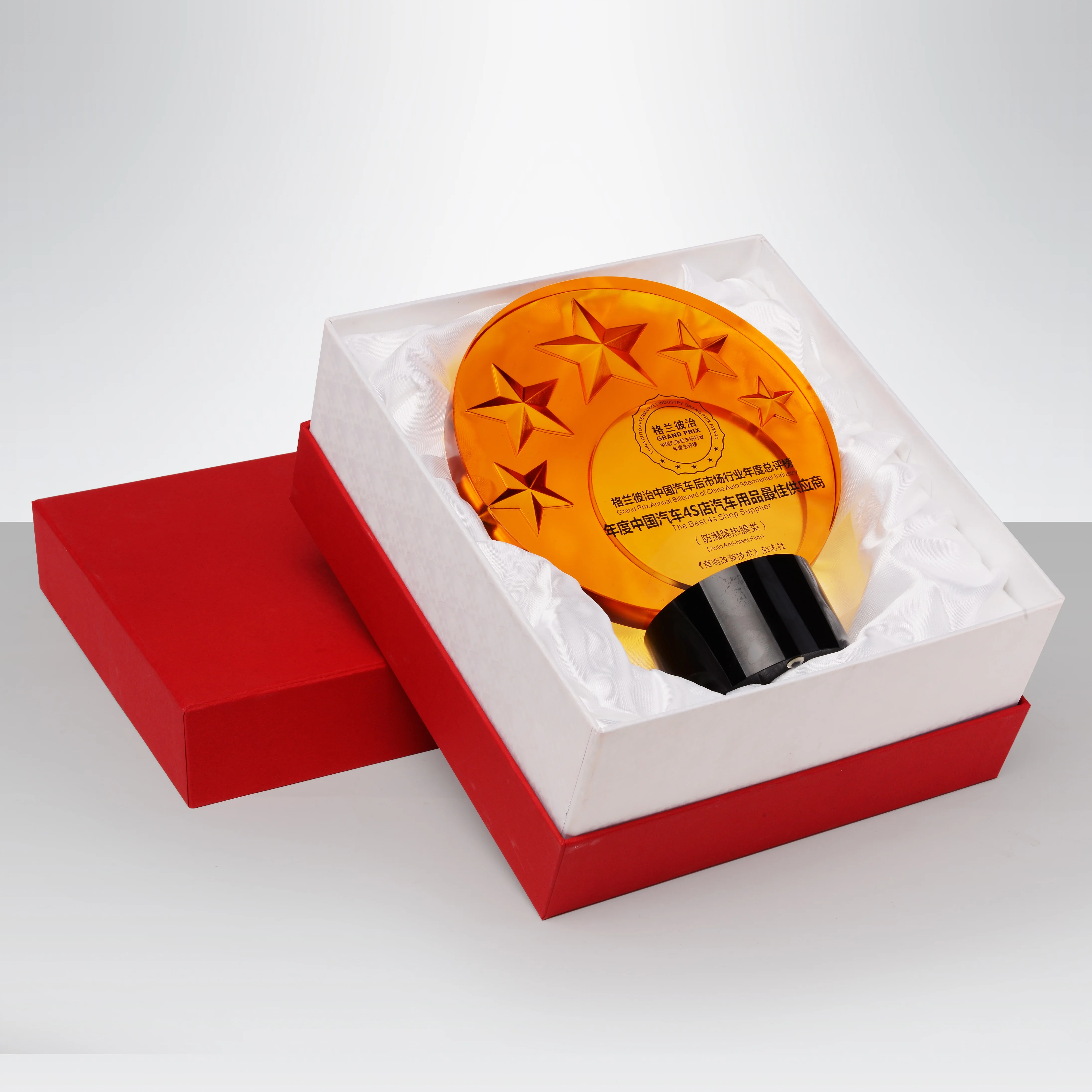 Quality Assurance Circular Plaque K9 Crystal Trophy Personalized Achievement Blank Crystal Trophy For Souvenir