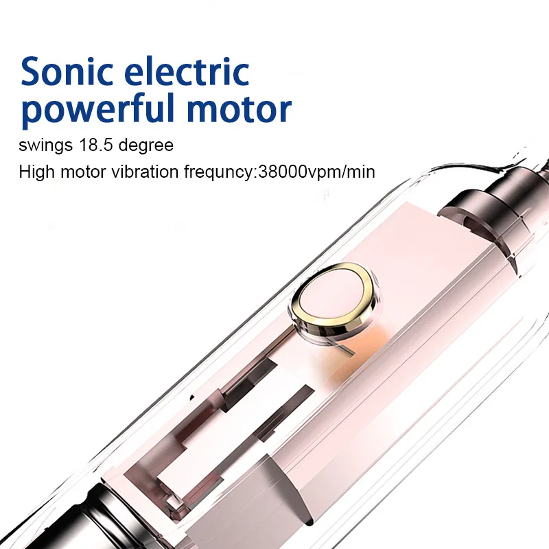 Ipx7 Waterproof  Adult Toothbrush Electric USB Rechargeable Smart LED Whitening Sonic Electric Toothbrush