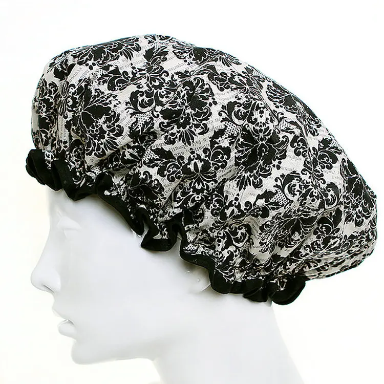 Водонепроницаемая душевая шапочка с принтом, Экологически чистая шапочка для душа