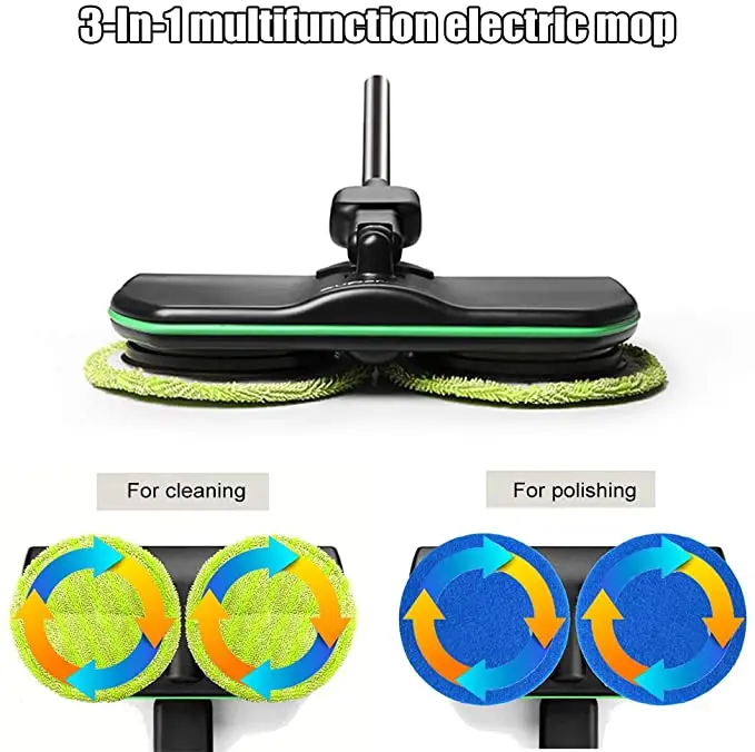 360 Rotating Spin Spray Mop Rechargeable Electric Floor Cleaner Wireless Scrubber Polisher Cordless Rotating Electric Mop
