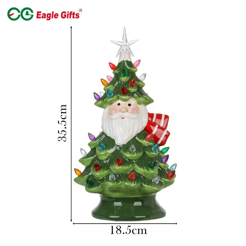 Eaglegifts красочные световые бусины настольная подсветка керамическая Рождественская елка украшение