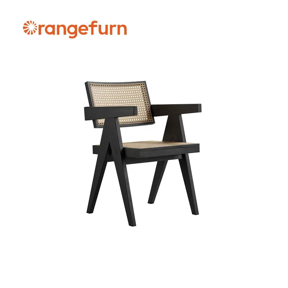 High Quality Cane Arm Chair Natural Rattan Wicker Dining Chairs High Cost-Effective Rattan Cane Dining Chair