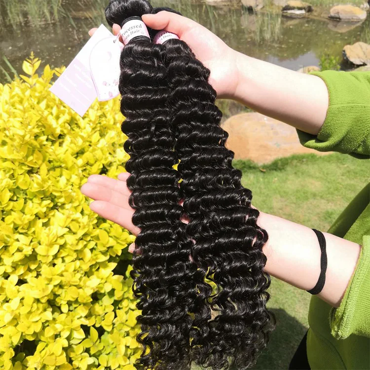 Wholesale Grade 10A Indian Brazilian Human Hair Extension Vendor Unprocessed 100% Virgin Bulk Bundle Raw Human Hair With Frontal