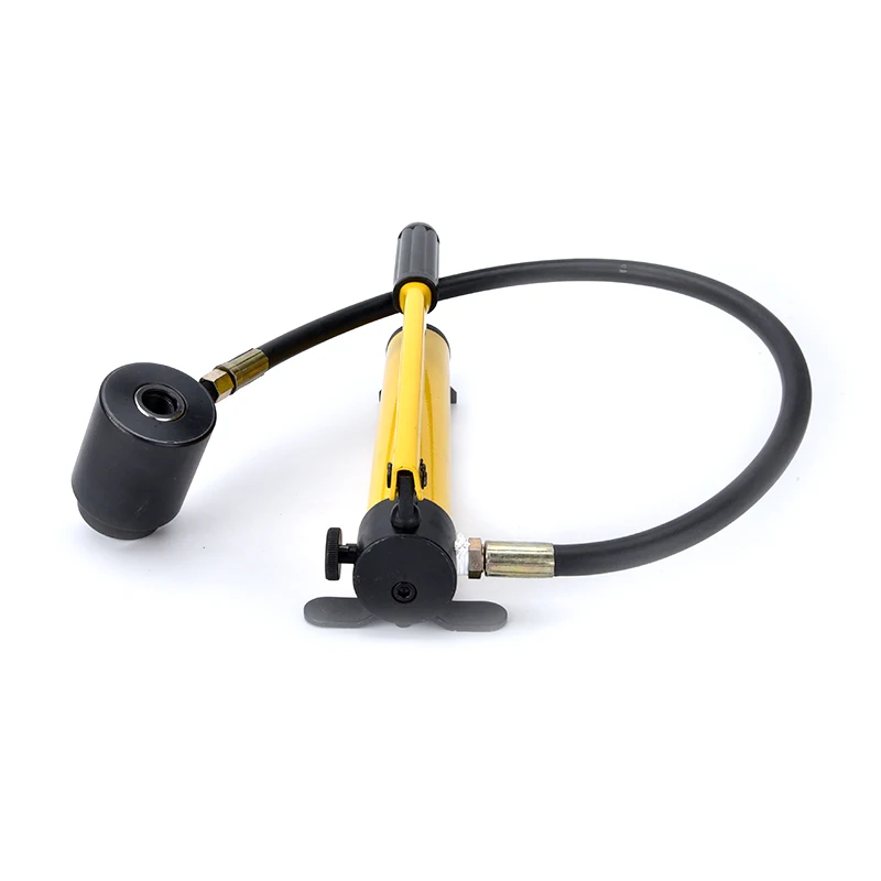 Hydraulic hole making press machine for making holes