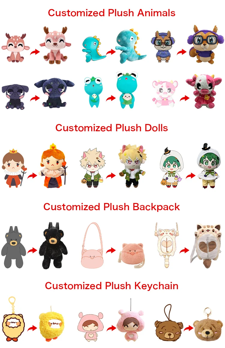 Custom Plush Toy plush Toy Manufacturer plush Toys Custom Made Monkey Low MOQ Customized Hot Selling stuffed High Quality