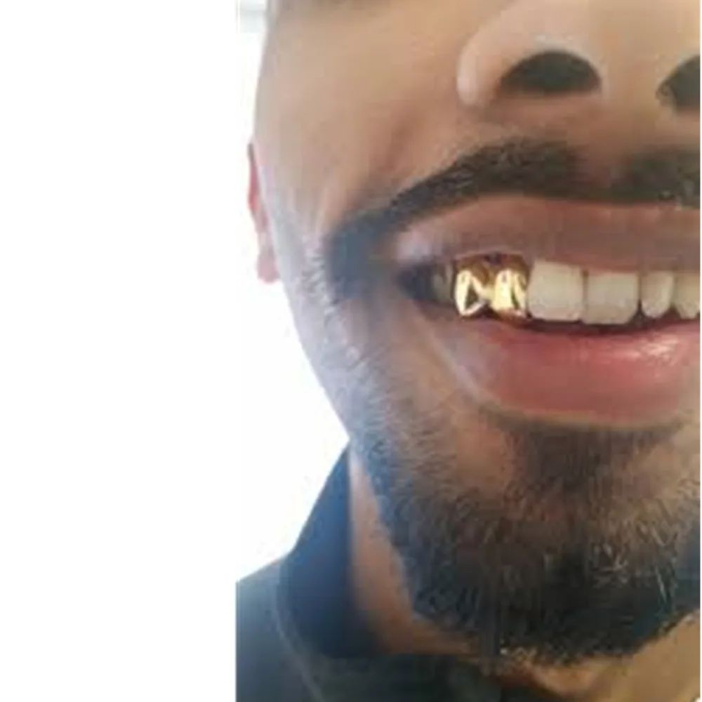 SowSmile Hip Hop Gold Grills Party Playing Snap on Dental Upper Lower False Teeth Cover Perfect Smile Veneers Dentures Equipment