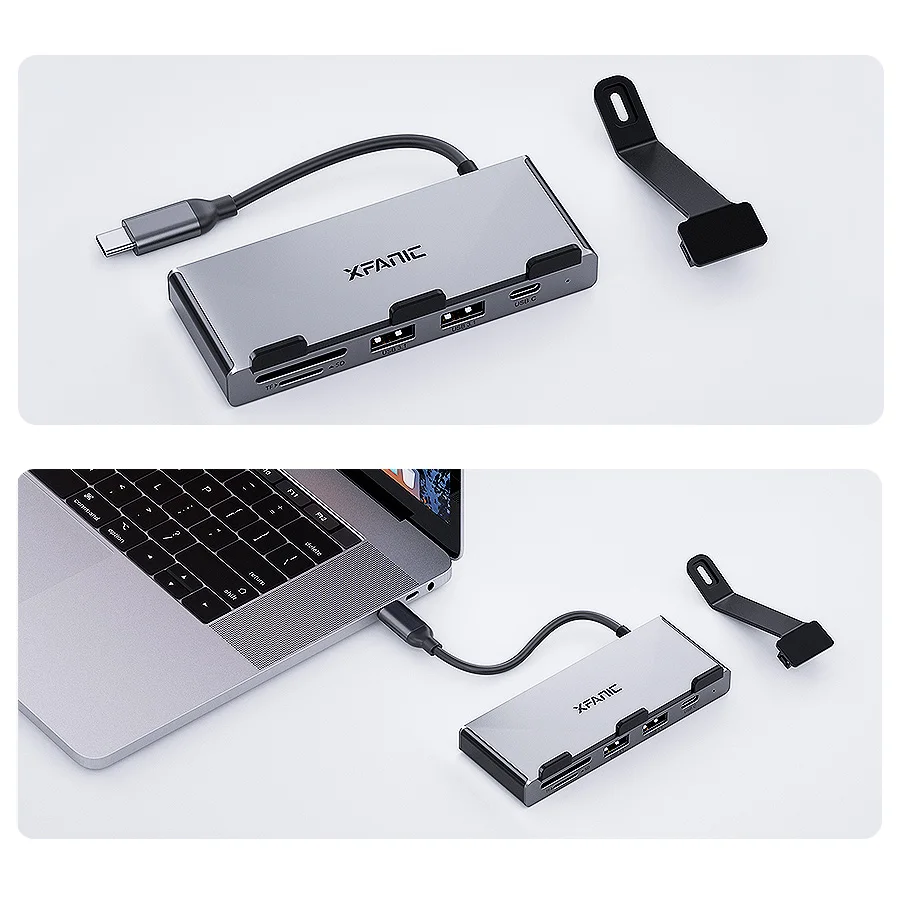 Plug and Play USB3.1 Type C Hub SD Card Reader Docking Station for iMac with High Speed Data Transfer 10Gbps