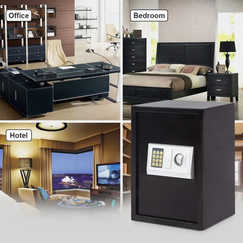 Zhenzhi Lock Box Electlronic Combination Security Cabinet Digital Large safe box depository for Office Home Hotel Bank