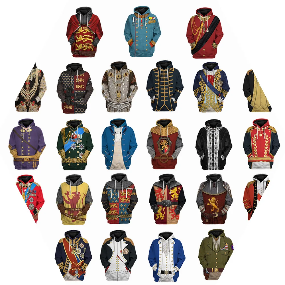 Fitspi Christmas Historical Figures Peripheral Uniforms 3d Printed Hooded Pullover Cosplay Derivative Hoodie Male
