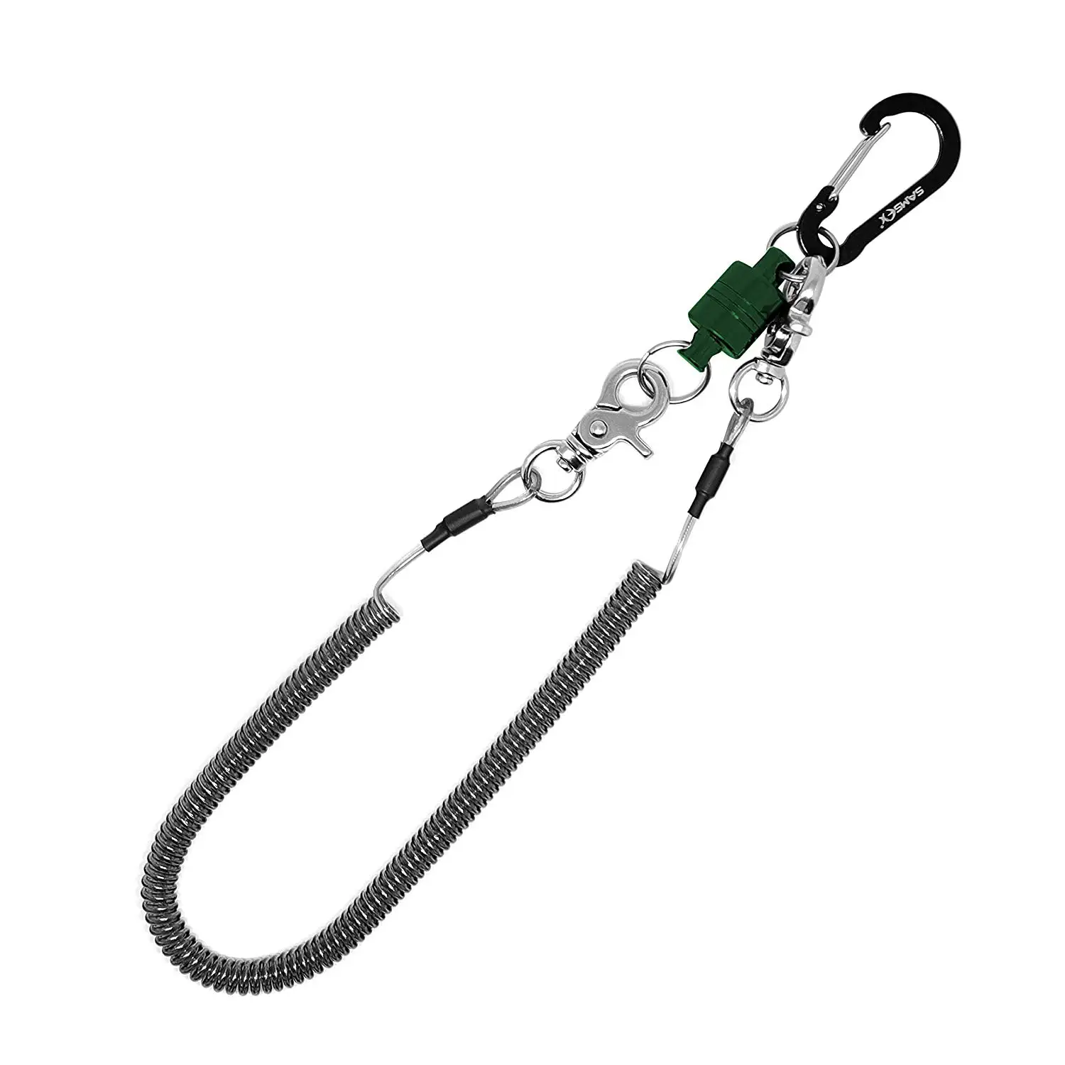 SAMSFX Fishing Strongest Drak Green Magnetic Release Keeper for Landing Net