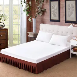 Hotel Bed Skirting Decorative Gold bed skirts with fitted sheet Luxury Hotel Premium Quality Factory Price Wrap Around Bed Skirt