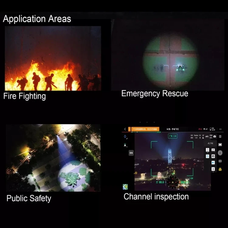 Wholesale CZI LP12 Searchlight Broadcasting System for DJI M30 Loudspeaker Combo