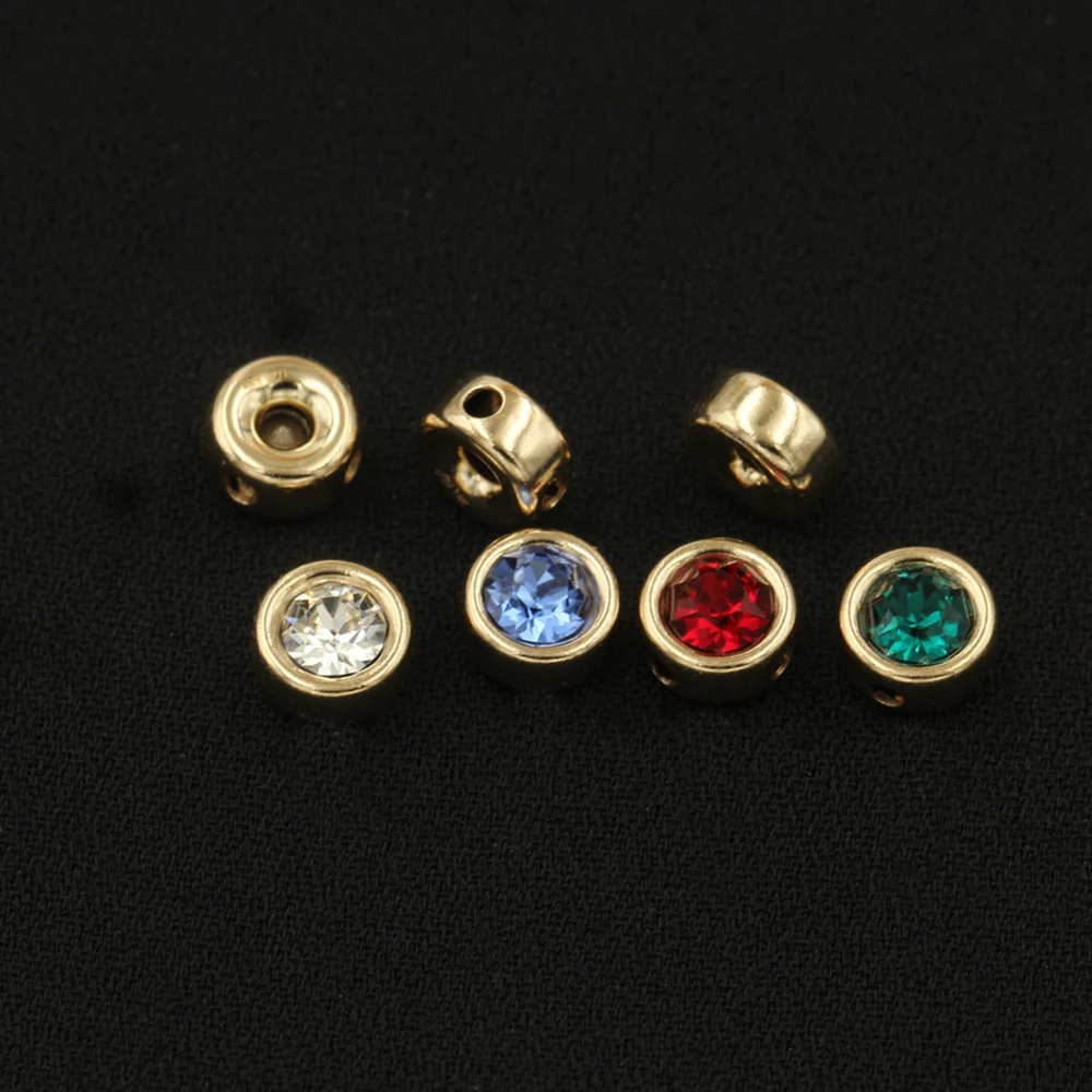 Bulk Waterproof Designer 14K Gold Filled Bear Vintage Charm Crystal Pendants Beads for Diy