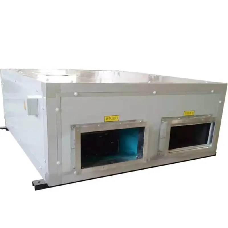 Ceiling air handling unit  fresh air purification conditioning with finned heat exchanger