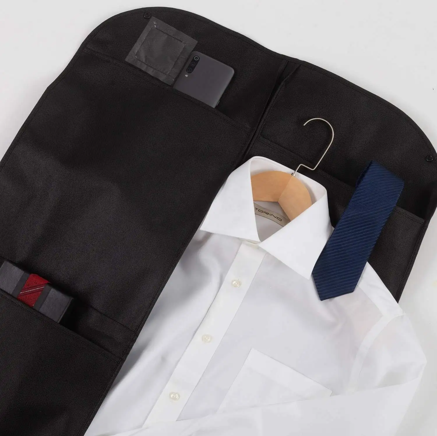 PomeloHome mens suit zip lock carry bag custom printed  eco friendly dance  bulk custom garment bags