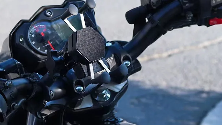 Wholesale Motorcycle mobile phone holder electric bike modified USB charger mirror seat adjustable mobile phone holder