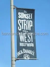 light pole banner mount for pole banner