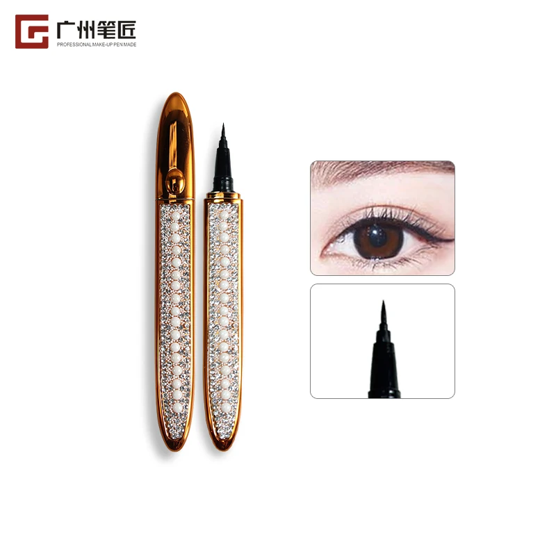 Black OEM ODM Vegan Cruelty Free Natural Waterproof Organic Custom Logo Eye Liner Pen Pencil Liquid Eyeliner Private Label