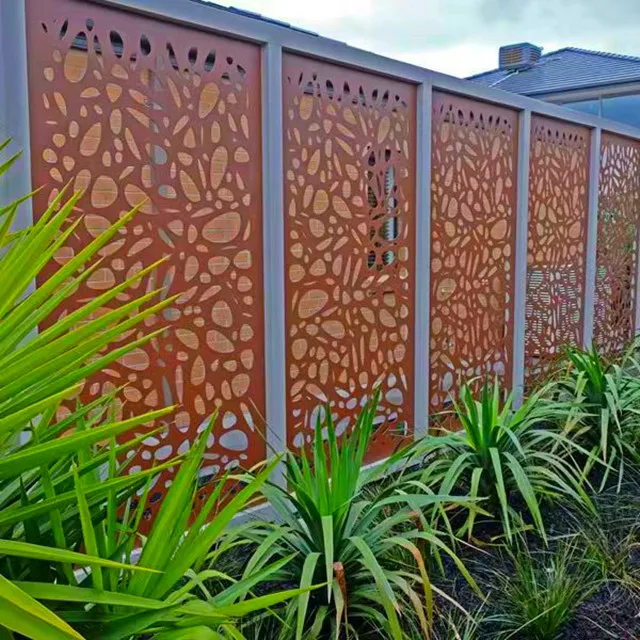 swimming pool fence garden fence private screen Completely customized according to drawings beautiful pattern