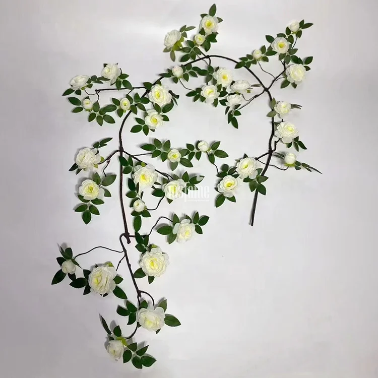 MSFAME Artificial Rose Vine Flowers Suppliers Party Accessories Festive & Party Supplies