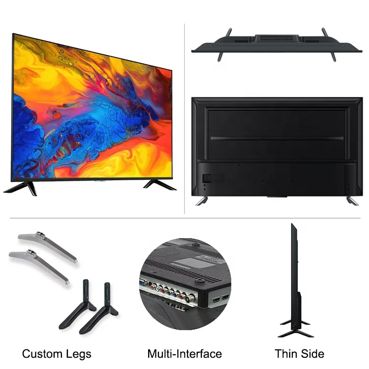 32 Inch Flat LED TV Screen Full HD 1080p Television Smart LED TV