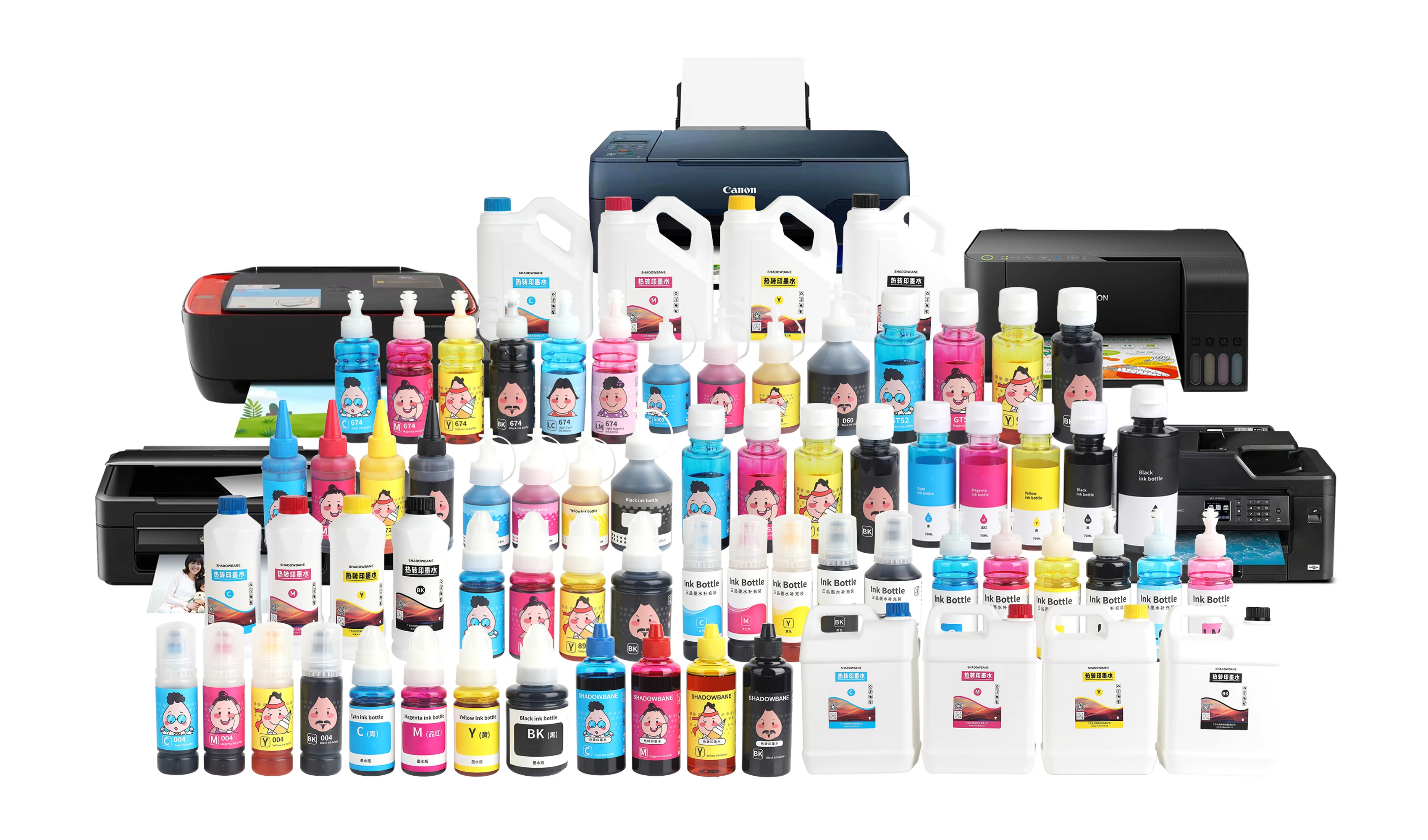 Best Seller Worldwide 1000ml Jet Printer 4 Color CMYK 1kg Sublimation Ink  For Epson